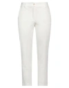 Sandro Ferrone Woman Pants White Size 10 Cotton, Polyamide, Elastane In White