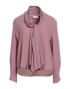 Sandro Ferrone Woman Shirt Antique Rose Size 12 Polyester In Purple