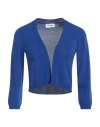 Sandro Ferrone Woman Cardigan Blue Size L Viscose, Polyamide