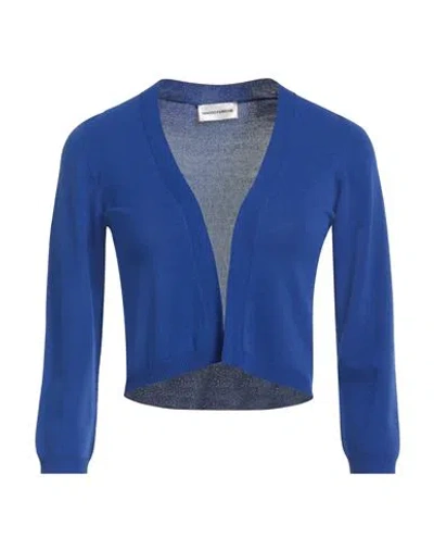 Sandro Ferrone Woman Cardigan Blue Size M Viscose, Polyamide