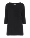 Sandro Ferrone Woman Sweater Black Size L Acrylic, Polyamide, Wool, Elastane