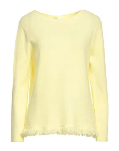 Sandro Ferrone Woman Sweater Light Yellow Size L Viscose, Polyester, Polyamide