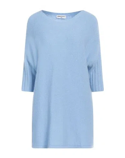 Sandro Ferrone Woman Sweater Sky Blue Size M Acrylic, Polyamide, Wool, Elastane