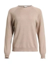 Sandro Ferrone Woman Sweater Taupe Size L Merino Wool In Brown