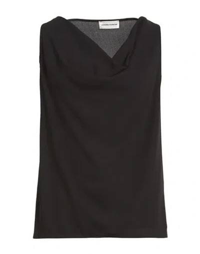 Sandro Ferrone Woman Top Black Size 6 Polyester