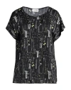 Sandro Ferrone Woman Top Black Size M Polyester In Black