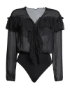 Sandro Ferrone Woman Top Black Size S Polyester