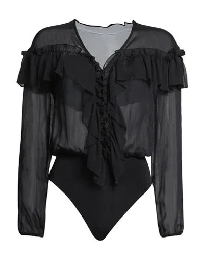 Sandro Ferrone Woman Top Black Size S Polyester