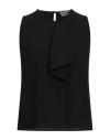 Sandro Ferrone Woman Top Black Size S Polyester, Elastane In Black