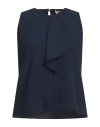 Sandro Ferrone Woman Top Navy Size S Polyester, Elastane