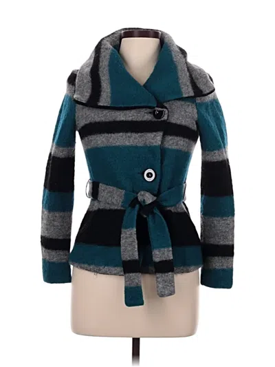 Pre-owned Sandro Ferrone Wool Cardigan Sweater In Teal