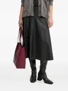 Sandro Ferrone Yoke-seam Midi Skirt In Black