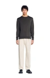 Sandro Fine Knit Sweater In Dark Kaki.