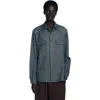 Sandro Relaxed Fit Flannel Overshirt In Blue