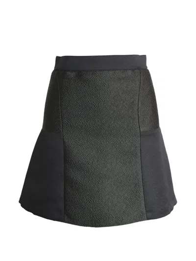Pre-owned Sandro Flared Mini Skirt In Black