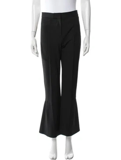 Pre-owned Sandro Flared Pants In Black