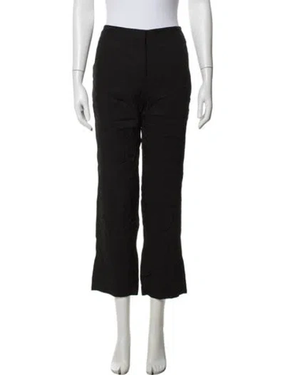 Pre-owned Sandro Flared Pants In Black
