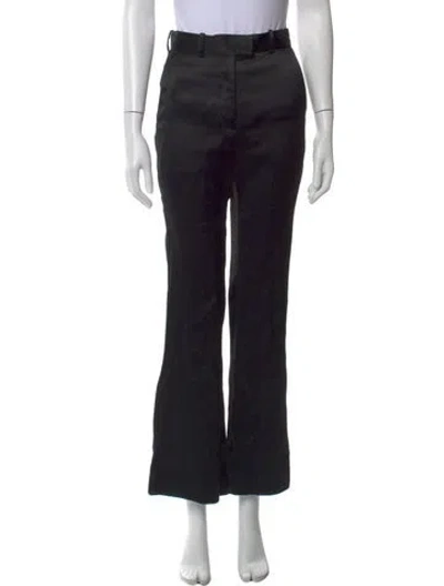 Pre-owned Sandro Flared Pants In Blue