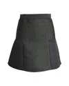 Sandro Flared Skirt In Black Polyester In Black