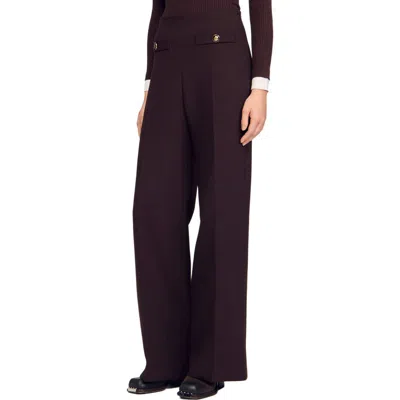 SANDRO SANDRO FLARED TROUSERS