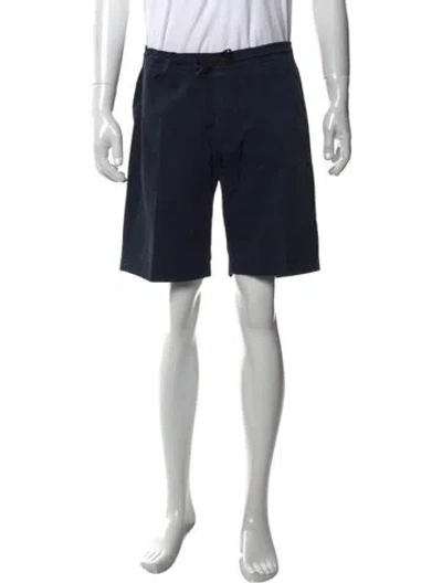Pre-owned Sandro Flat Front Shorts In Blue