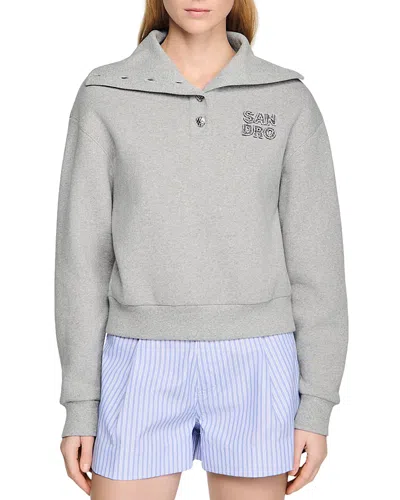 SANDRO FLEECE SWEATSHIRT