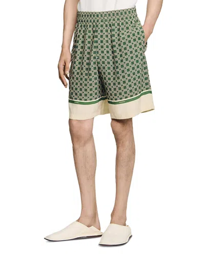 SANDRO FLOATY BERMUDA SHORTS