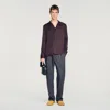 Sandro Floaty Shirt In Brown
