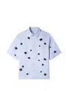 Sandro Flock-print Floral-pattern Shirt In Multi