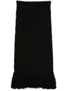 Sandro Aleria Knit Midi Skirt In Black