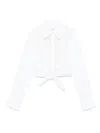 Sandro Andrea Embroidered Tie-hem Shirt
