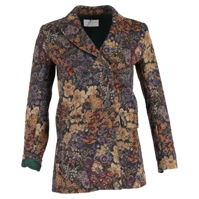 Sandro Floral Jacquard Balzer In Multicolor Cotton