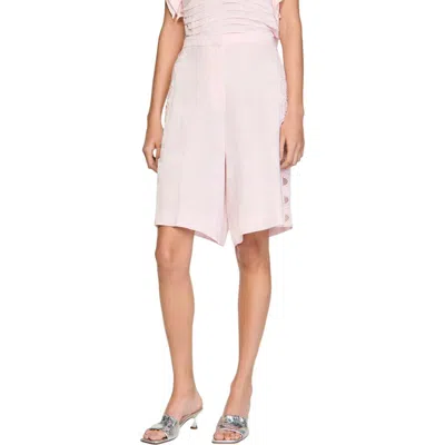 Sandro Floral Jacquard Bermuda Shorts In Pink