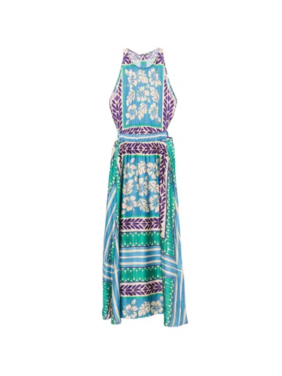 Sandro Floral Maxi Dress In Multi