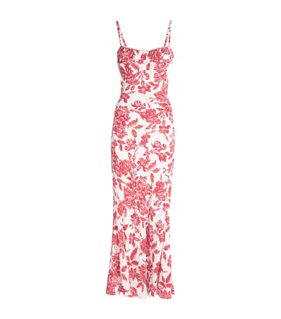 SANDRO FLORAL MAXI DRESS