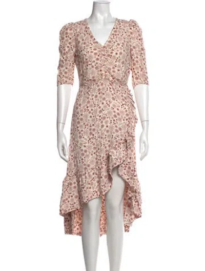Pre-owned Sandro Floral Print Midi Length Dress