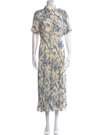 Pre-owned Sandro Floral Print Midi Length Dress