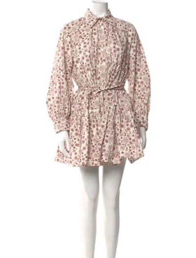 Pre-owned Sandro Floral Print Mini Dress