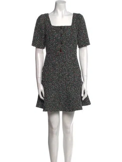Pre-owned Sandro Floral Print Mini Dress In Multi