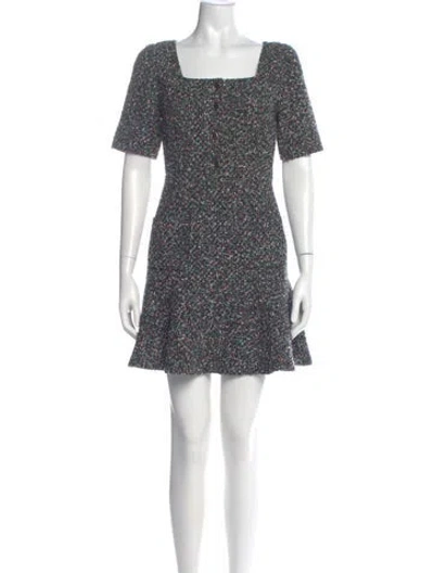Pre-owned Sandro Floral Print Mini Dress In Multi