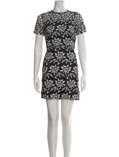 Pre-owned Sandro Floral Print Mini Dress In Multi