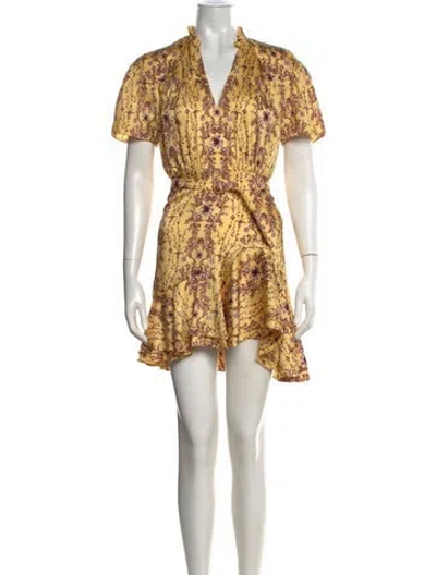 Pre-owned Sandro Floral Print Mini Dress In Multi