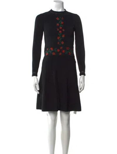Pre-owned Sandro Floral Print Mini Dress In Multi