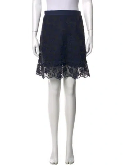 Pre-owned Sandro Floral Print Mini Skirt In Multi