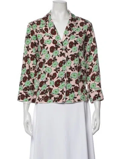 Pre-owned Sandro Floral Print Pajamas In Multicolor