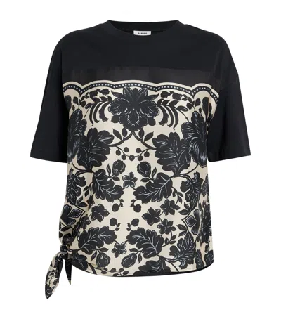 Sandro Floral T-shirt In Multi