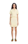 Sandro Flounced Sweater In Light Yellow
