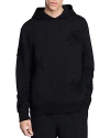 Sandro Logo-embroidered Hoodie In Black