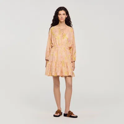 Sandro Flower Print Mini Dress