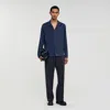 Sandro Flowy Shirt In Blue
